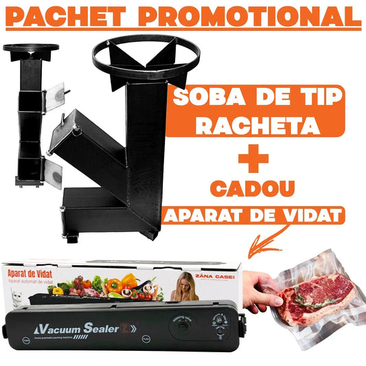 Sobă tip rachetă – Compactă, eficientă și versatilă - Produs original fabricat in Romania. Zanacasei