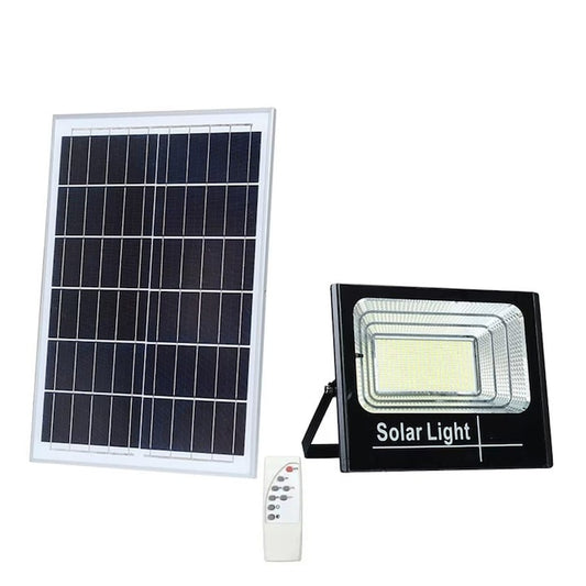 Proiector Solar LED cu Panou Separat, 60W, Telecomandă, Lampă Exterior pentru Siguranță