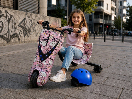 Tricicletă electrică drift copii, 150W, 36V, 20 km/h, Bluetooth