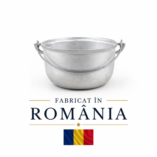 Ceaun tuci aluminiu alimentar, capacitate 2.5L, fund rotund