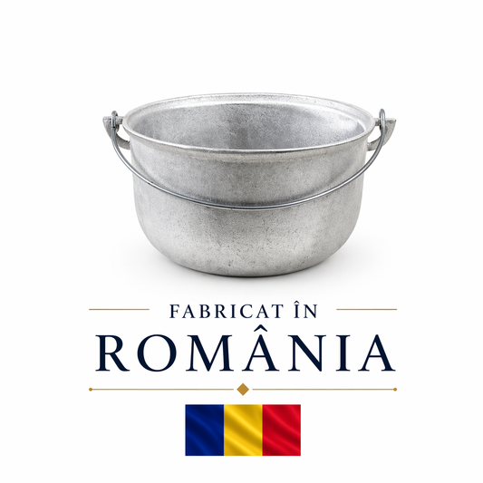 Ceaun aluminiu alimentar, capacitate 4.5L, fund rotund