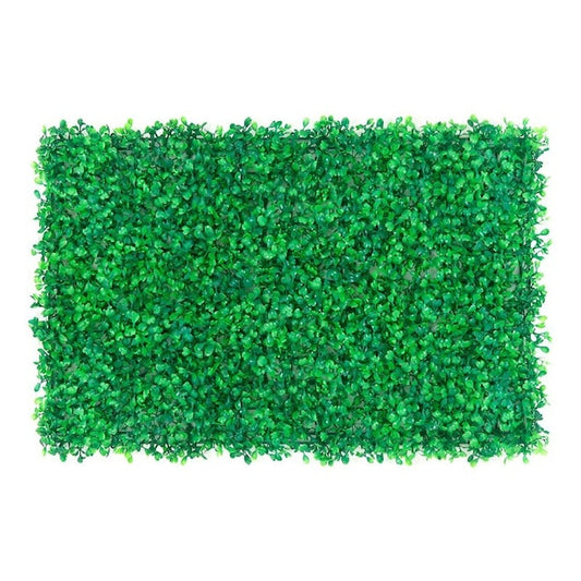 Panou gard decorativ cu frunze verzi artificiale, paravan verde pentru intimitate, 60 x 40 cm